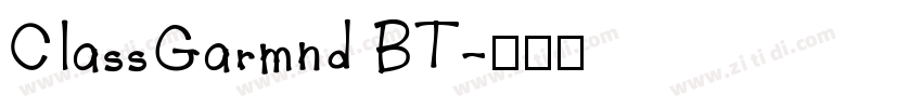 ClassGarmnd BT字体转换